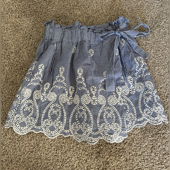 ZARA Eyelet Wrap Skort - Picture 4 of 9